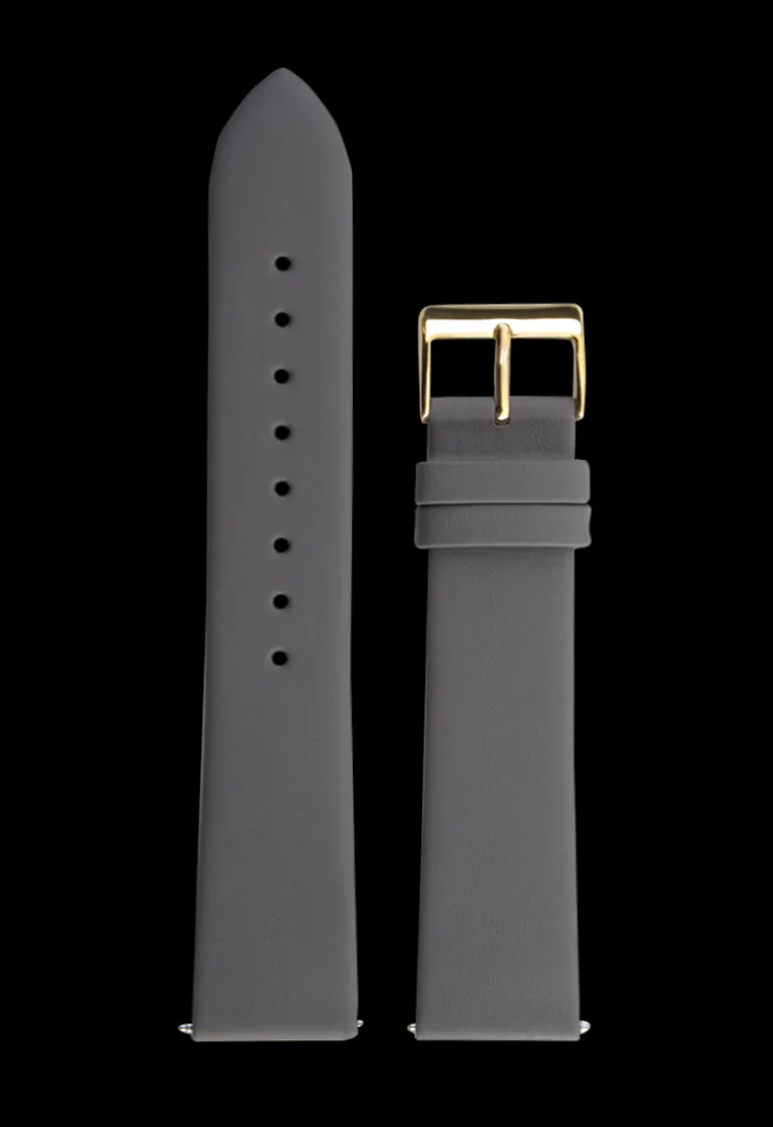 Junghans Leather strap XS soft grey, 20mm | Straps