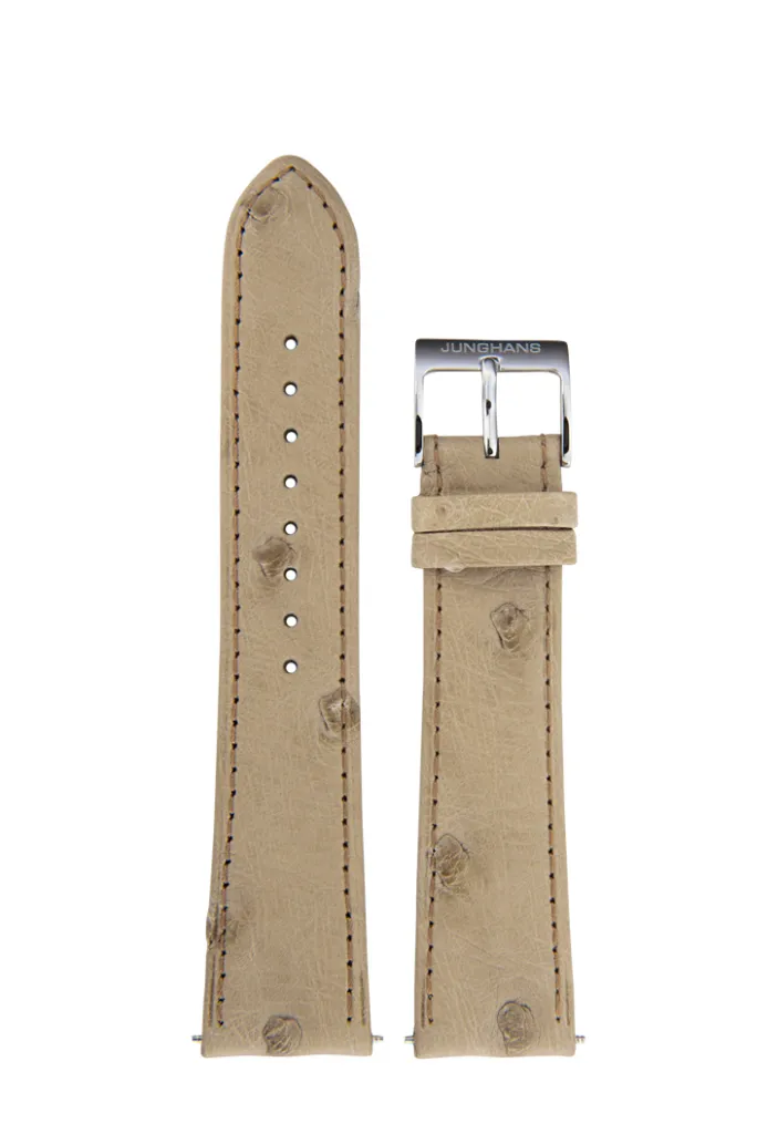 Junghans Ostrich strap light brown | Straps